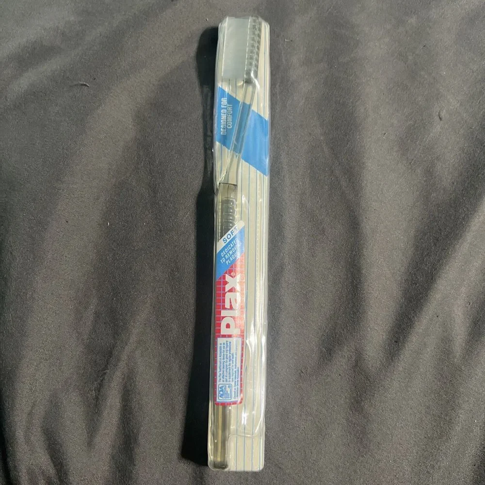 Vintage Plax Soft Toothbrush Clear Sealed In Case‎ Pfizer Inc Super Scarce